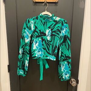 Colorful cropped sweater